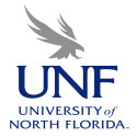 Logo of the University of North Florida featuring a stylized bird above the initials UNF and the full name below.